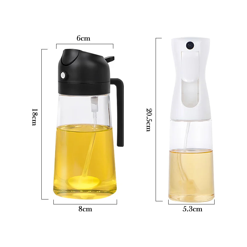 New 500ml Plastic Oil Spray Bottle – Atomized Oil Sprayer for Cooking & BBQ