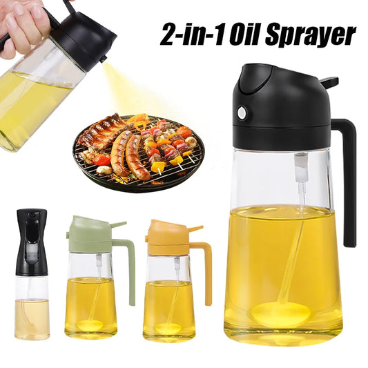 New 500ml Plastic Oil Spray Bottle – Atomized Oil Sprayer for Cooking & BBQ