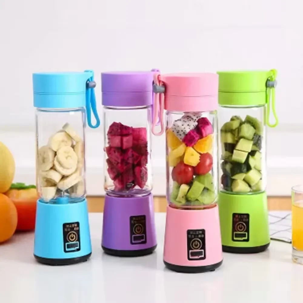 Blade Portable Juice Blender - USB Rechargeable Mini Bottle for Fresh Juices"