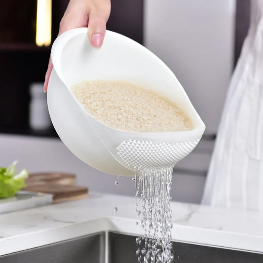 Multipurpose Rice Washing & Draining Colander – Perfect for Kitchen Prep