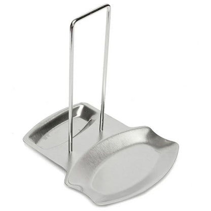 "Detachable Stainless Steel Pot Lid Rack – Kitchen Spatula & Cover Stand Organizer"