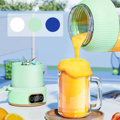 Portable Fruit Juicer Cup with USB Rechargeable Battery and Digital Display"