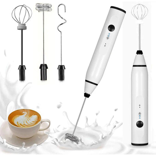 Create Café-Style Drinks with This Mini Handheld Milk Frother"